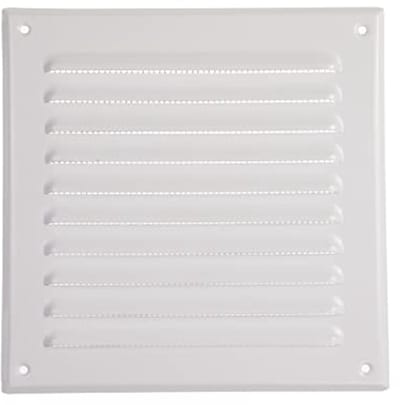 Vierkante Metalen Ventilatierooster 195 x 195 mm - Hoogwaardige Afdichting voor Interieur en Exterieur