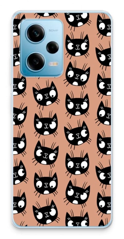 Case Company® - Hoesje geschikt voor Xiaomi Redmi Note 12 Pro 5G hoesje - Kat - Soft Cover Telefoonhoesje - Bescherming aan alle Kanten en Schermrand