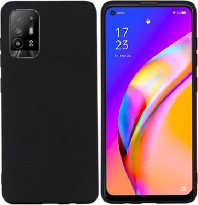 Siliconen back cover case - Geschikt voor OPPO A94 (5G) - TPU hoesje zwart