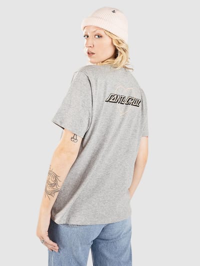 Santa Cruz Heart Strip T-Shirt grijs