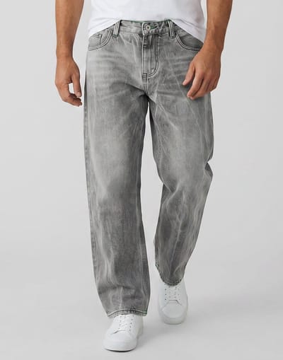 Baggy Jeans Heren - Oversized Jeans - Spijkerbroek Heren Volwassenen - YX3606 - Grijs