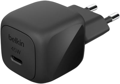 Belkin BoostCharge power adapter - compact - 24 pin USB-C - 45 Watt