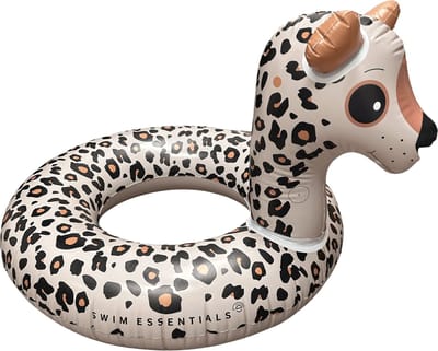 Swim Essentials | Beige Panterprint Dierenzwemband Ø 95 cm