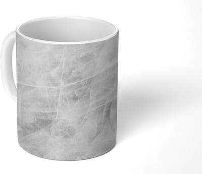 Mok - Koffiemok - Marmer - Steen - Wit - Luxe - Marmerlook - Mokken - 350 ML - Beker - Koffiemokken - Theemok