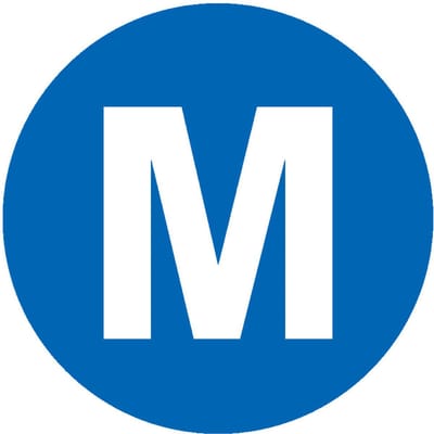 Middengeleider sticker, vel, blauw wit 12,5 mm - 20 per vel