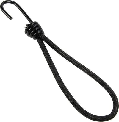 Spanner met haak 18cm elastiek zwart spinhaak 10 stuks