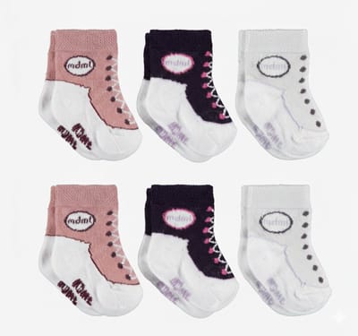 Set van 6 paar babysokken jongens/meisjes - Baby sokjes