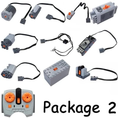 Motor Set 8293 PF Functies Technische Componenten Bouwstenen Werkt Met MOC High-tech DIY Stenen Batterijbakken