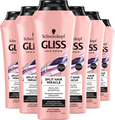 Gliss Kur Split Hair Miracle Shampoo 6x 250ml - Voordeelverpakking