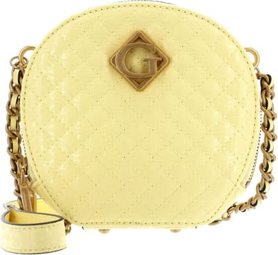 GUESS Schoudertas Nerina Crossbody Circle Bag Yellow Lichtgeel