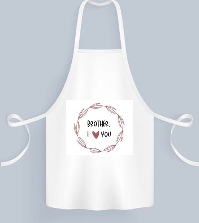 Akyol - brother i love you Keukenschort - Broer - de liefste broer - verjaardagscadeau - verjaardag - cadeau - cadeautje voor broer - broer artikelen - kado - geschenk - gift - 82 bij 71 cm