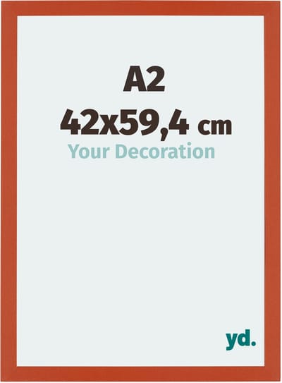 Your Decoration - Fotolijst A2 42x59,4 cm - MDF - Oranje - Mura