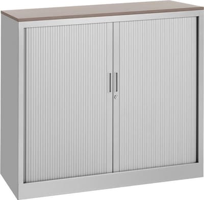 Roldeurkast 105x120x43cm framekleur Aluminium (RAL9006)