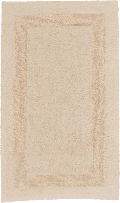Badmat Arizona - Vloerkleed badkamer - Voeten drogen - Omkeerbaar design - 70 x 120 cm - Beige