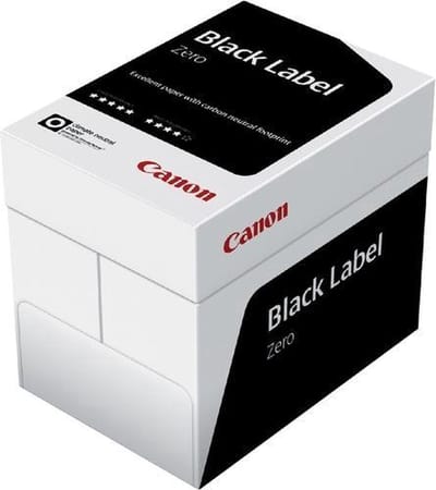 Kopieerpapier Canon Black Label Zero - A4 - 75gr - wit - Doos 5x500vel