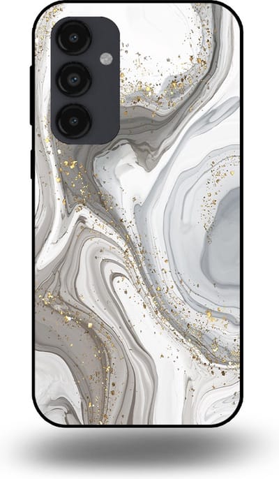 Smartphonica Telefoonhoesje geschikt voor Samsung Galaxy A54 5G met marmer opdruk - TPU backcover case marble design - Zilver geschikt voor Samsung Galaxy A54 5G