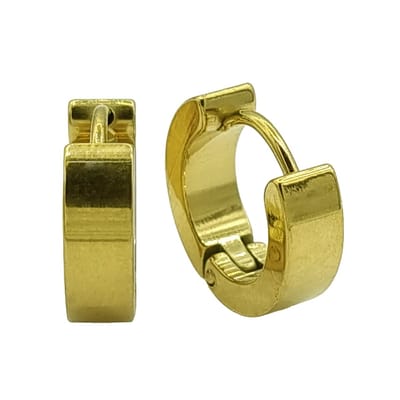 Rhylane - Oorbellen - Kleine oorringen - RVS – Goudkleurig - Premium staal - 1.4 cm