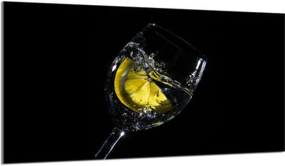 TMK ArtDeko Serie - Glasbeschermer voor Fornuis - 90x52 cm - Wijnmotief - Veilig en Stijlvol