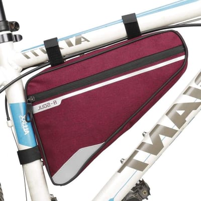 Fiets Frame Tas - Driehoek Tas - Fietstochten Organiseren - Waterafstotend Materiaal - 30 x 20 x 5 cm - Rood