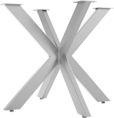 SOTECH tafelonderstel SPIDER / Zware tafelpoten van geborsteld echt roestvrij staal / Tafelpoten 710 x 850 x 850 mm / Eenvoudige montage