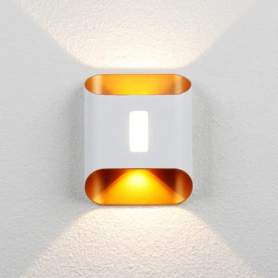 Moderne LED Buiten Wandlamp Up Down 12W IP65 Warm Wit voor Gevel en Tuin