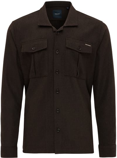 Tresanti DERMOT | Uni overshirt Dark brown (TRSHJE407 - 402)