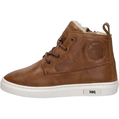 KEQ Veterschoenen Hoog Veterschoenen Hoog - Cognac - Maat 24