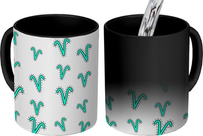 Magische Mok - Foto op Warmte Mokken - Koffiemok - Ram - Zodiac - Design - Magic Mok - Beker - 350 ML - Theemok