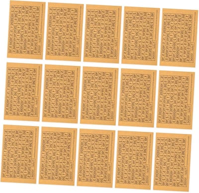 20 Vellen Spaarvarken Stickers voor Budgettering en Geldbesparing - Nummer Stickers in Lichtbruin Papier