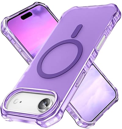 Coverup Hoesje - Geschikt voor iPhone 17 Hoesje - Coverup ShockProof TPU Back Cover - MagSafe Compatible - Paars