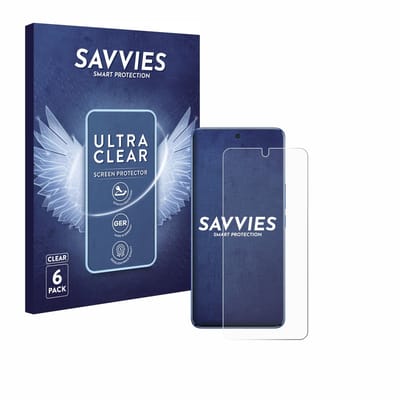 Savvies - Screenprotector voor Vivo V60 Lite 4G - Folie Beschermfolie transparant 6 Stuks