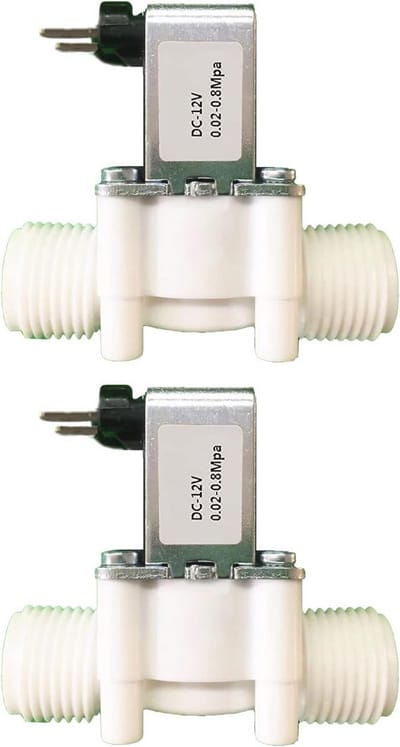 2 Stuks Water Solenoïde Klep 12V DC Inlaatklep G3/4 Inch
