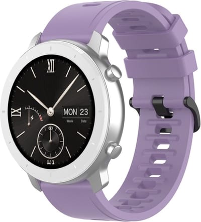 Siliconen bandje - geschikt voor Garmin Vivoactive 4 / Venu 2 / Venu 3 / Forerunner 255 / 265 - lila