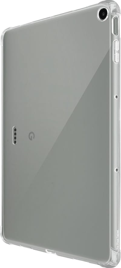 Avizar Hoes Geschikt voor Google Pixel Tablet Flexibele anti-schok stootrand voor munten, Transparant