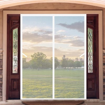 Horizontaal Hor - Raamhor Vliegendeur - Insecten Buiten Houden - Automatische Sluiting - 70 x 165 cm - Wit