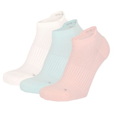 Morethansocks - Fitness sneaker sokken - Unisex - Maat 35 t/m 47 - 3-Paar - Sneaker sportsokken noshow - fitness - fitnessokken