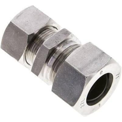 18L & 22L RVS Rechte Snijringkoppeling 160bar ISO 8434-1