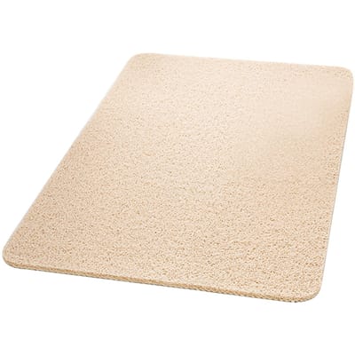 24 x 16 inch douchemat antislip badkuipmat waterabsorberende deurmat sneldrogend PVC Loofah beige