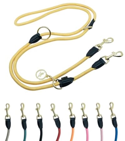 Verstelbare Hondenriem 3m voor Grote en Middelgrote Honden - Paracord Dubbele Nylon Leiband met 2 Karabijnhaken