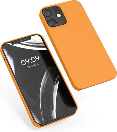 kwmobile telefoonhoesje geschikt voor Apple iPhone 12 / iPhone 12 Pro - Hoesje met siliconen coating - Smartphone case in fruitig oranje