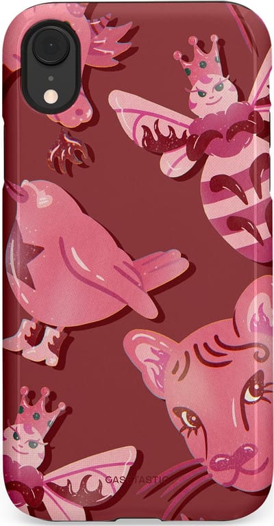 Casetastic Hoesje Geschikt voor Apple iPhone Xr - Stijlvolle Beschermende Duo-layer Case - Luxe dieren
