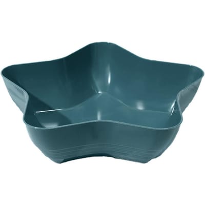 Vijfsterren Vruchtenbord Voedselkwaliteit Plastic Multifunctionele Snack Fruit Noten Serveerschaal Kom Schaalhouder Keukengerei S black