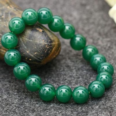 Dames Armband Natuurlijke Gele Zwarte Rode Groene Agaat Edelsteen Hand Armbanden Geluk Fengshui 6mm Kralen Sieraden gray