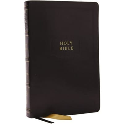 Kjv Holy Bible With Apocrypha And 73,000 Center-Column Cross References, Black Leathersoft, - Thomas Nelson
