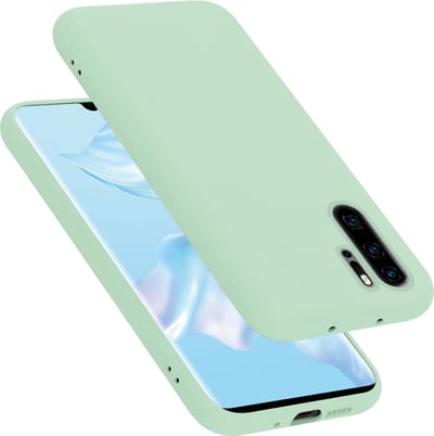 Cadorabo Hoesje geschikt voor Huawei P30 PRO in LIQUID LICHT GROEN - Beschermhoes gemaakt van flexibel TPU silicone Case Cover