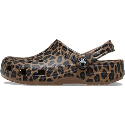 Crocs Dames Classic Clog 'Leopard' 36-37 black