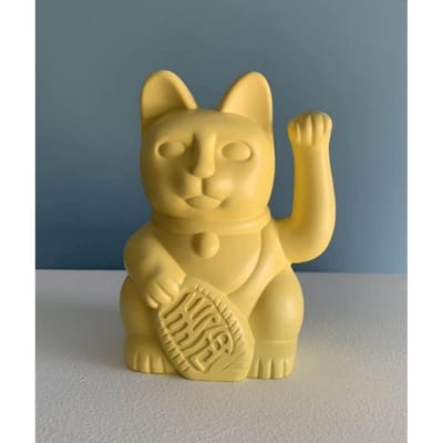 Chat Porte-Bonheur Français Nordique Jaune Rose Bleu Dessin Animé Ornements Chat Porte-Bonheur Modèle Créatif Maison Décoration Douce Cadeaux brown