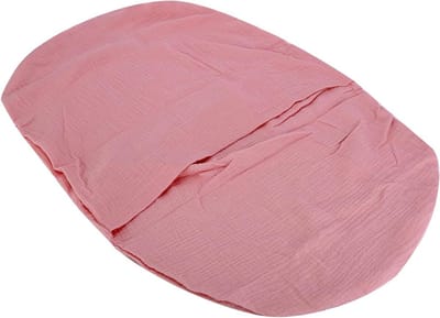 Ademende babylighoes voor pasgeborenen op reis - Draagbare babyligstoel met afneembare hoes - Diep vleespoeder kleur