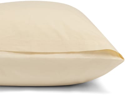 Yumeko kussensloop percal katoen lichtgeel 50x60 - Bio, eco & fairtrade - 1 stuk