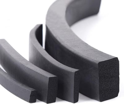 Zelfklevende EPDM Rubber Schuimrubber Afdichtstrip - Diverse Vierkante Maten